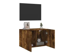 Mueble TV de pared roble ahumado 60x30x41 cm ES15747
