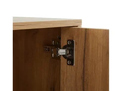 Mueble TV L 180 cm - con 3 puertas y 3 compartimentos - Marrón