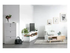Mueble TV lacado blanco LIVO