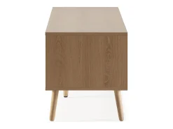 Mueble tv Lluvia 3 puertas color roble, 130 cm largo