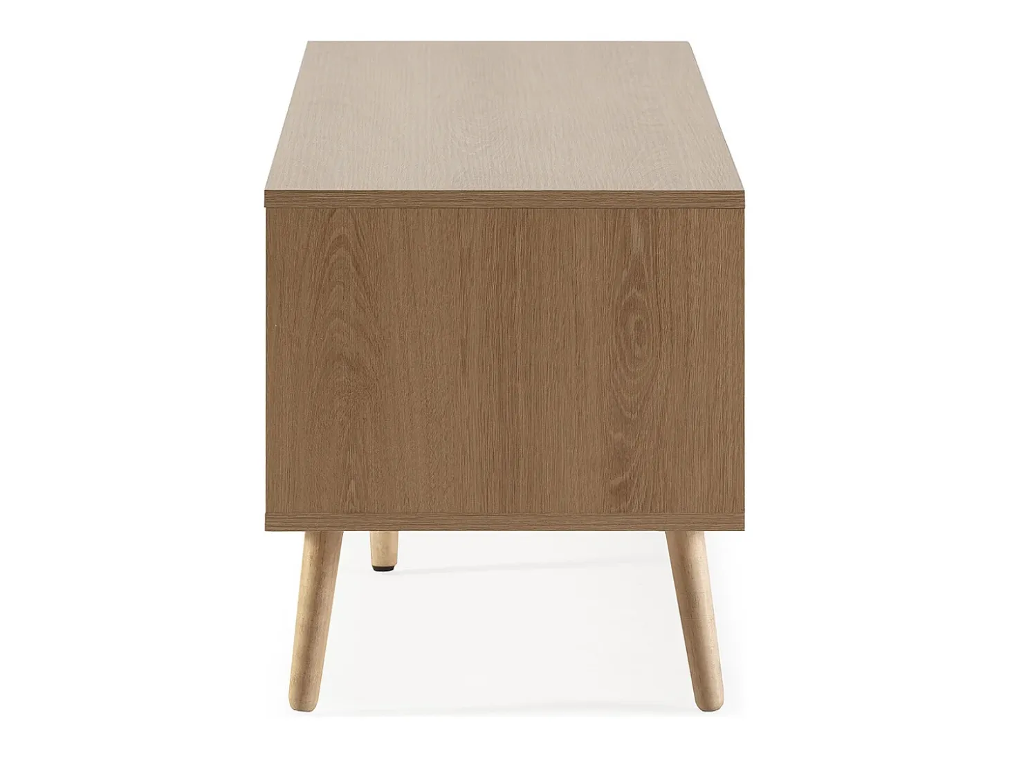 Mueble tv Lluvia 3 puertas color roble, 130 cm largo