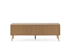 Mueble tv Lluvia 3 puertas color roble, 130 cm largo