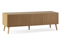 Mueble tv Lluvia 3 puertas color roble, 130 cm largo