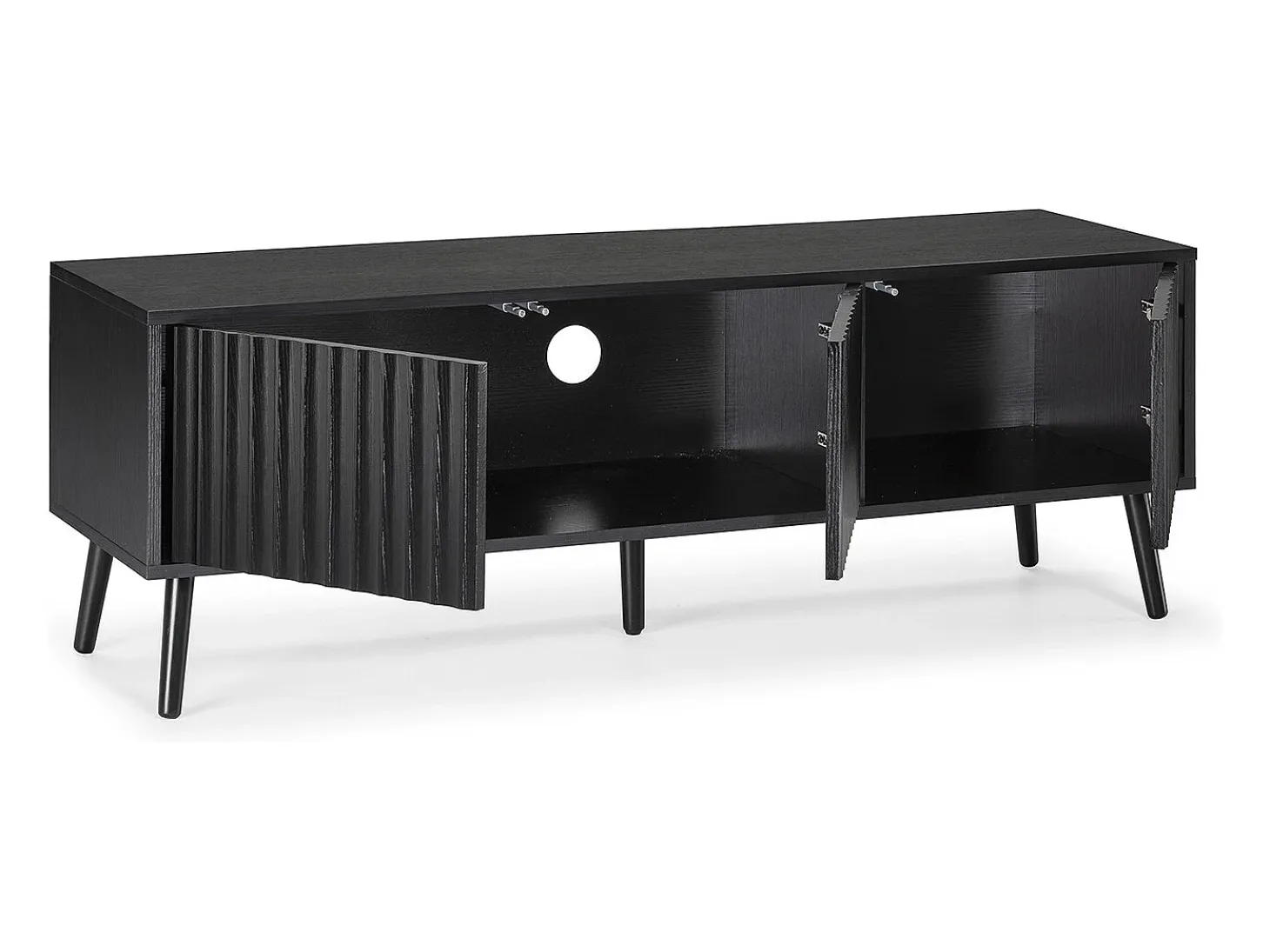 Mueble TV Lluvia 3 puertas color Negro