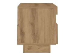 Mueble TV luces LED madera ingeniería roble artisan 80x35x40 cm