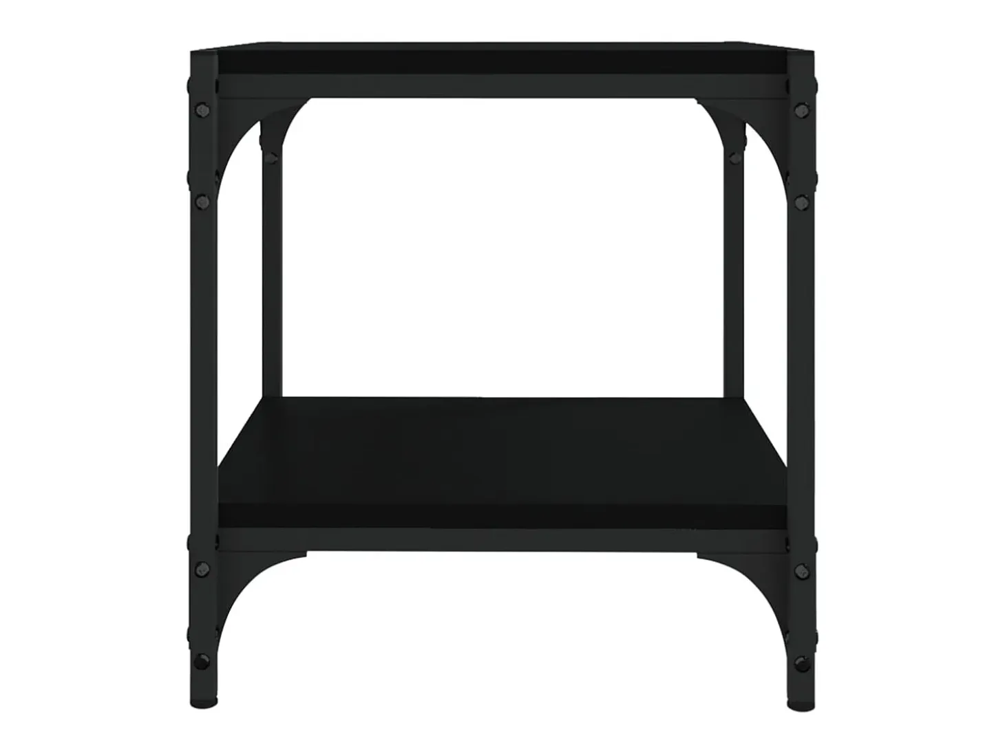 Mueble TV madera contrachapada y acero negro 40x33x41 cm YOE52861