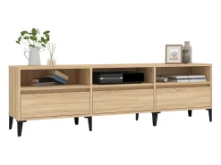 Mueble TV madera contrachapada roble Sonoma 150x30x44,5 cm YOE46946