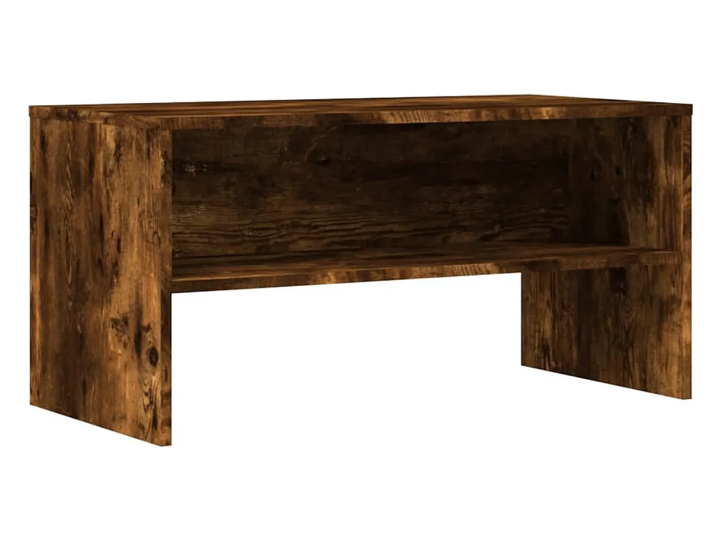 Mueble TV madera de ingeniería roble ahumado 80x40x40 cm YOE44796