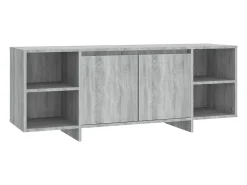 Mueble TV madera de ingeniería gris Sonoma 130x35x50 cm YOE51212