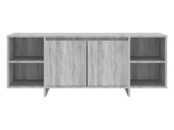 Mueble TV madera de ingeniería gris Sonoma 130x35x50 cm YOE51212