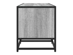 Mueble TV madera ingeniería y metal gris Sonoma 120x35x41 cm