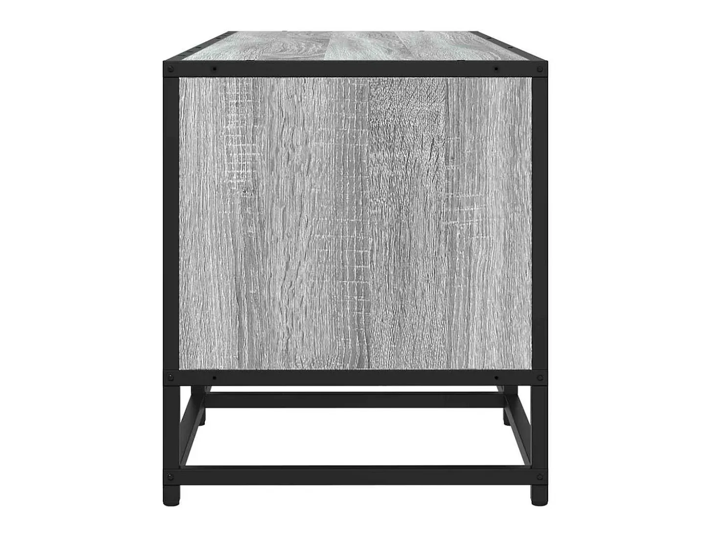 Mueble TV madera ingeniería y metal gris Sonoma 120x35x41 cm