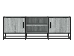 Mueble TV madera ingeniería y metal gris Sonoma 120x35x41 cm