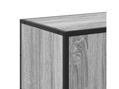 Mueble TV madera ingeniería y metal gris Sonoma 120x35x41 cm