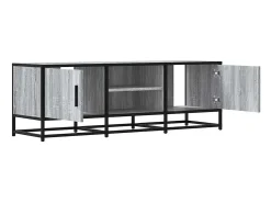 Mueble TV madera ingeniería y metal gris Sonoma 120x35x41 cm