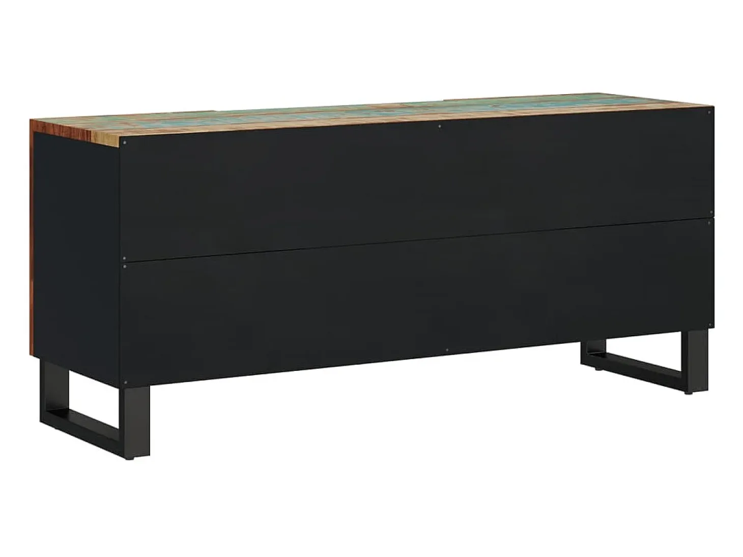 Mueble TV madera reciclada y madera contrachapada 105x33,5x46cm