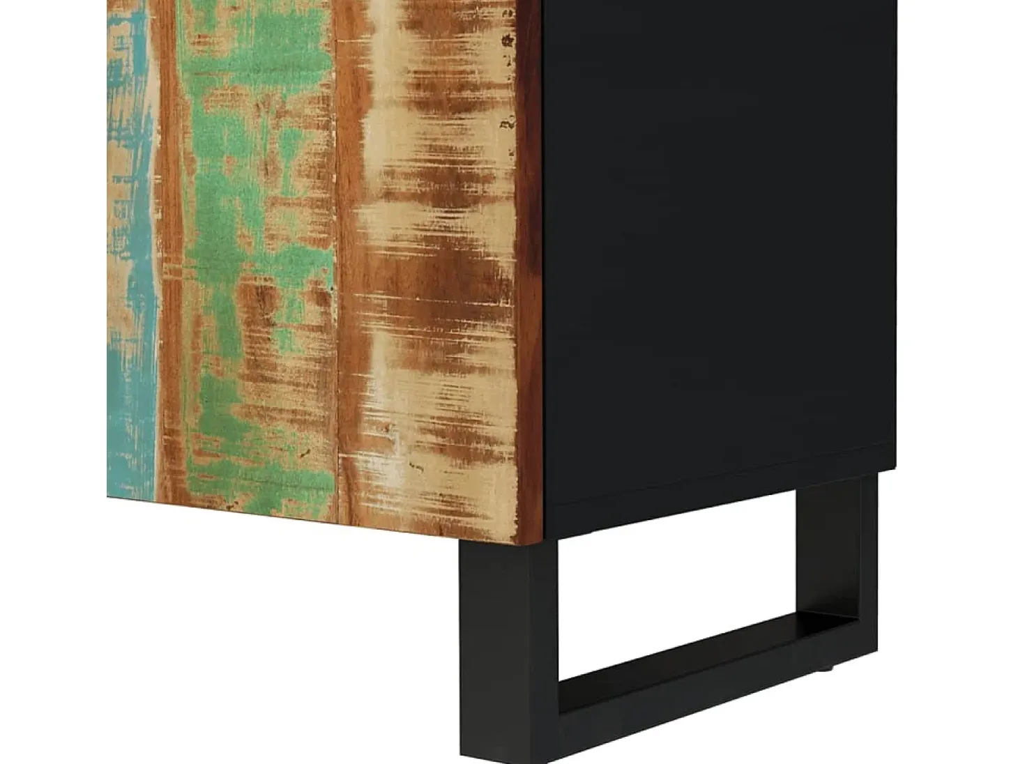 Mueble TV madera reciclada y madera contrachapada 105x33,5x46cm