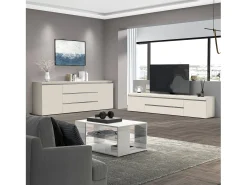Mueble TV MAGIC con 2 puertas y 2 cajones color cachemira 240x40x40 cm