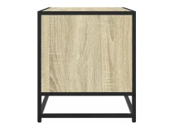 Mueble TV metal y madera ingeniería roble Sonoma 61x40x46 cm