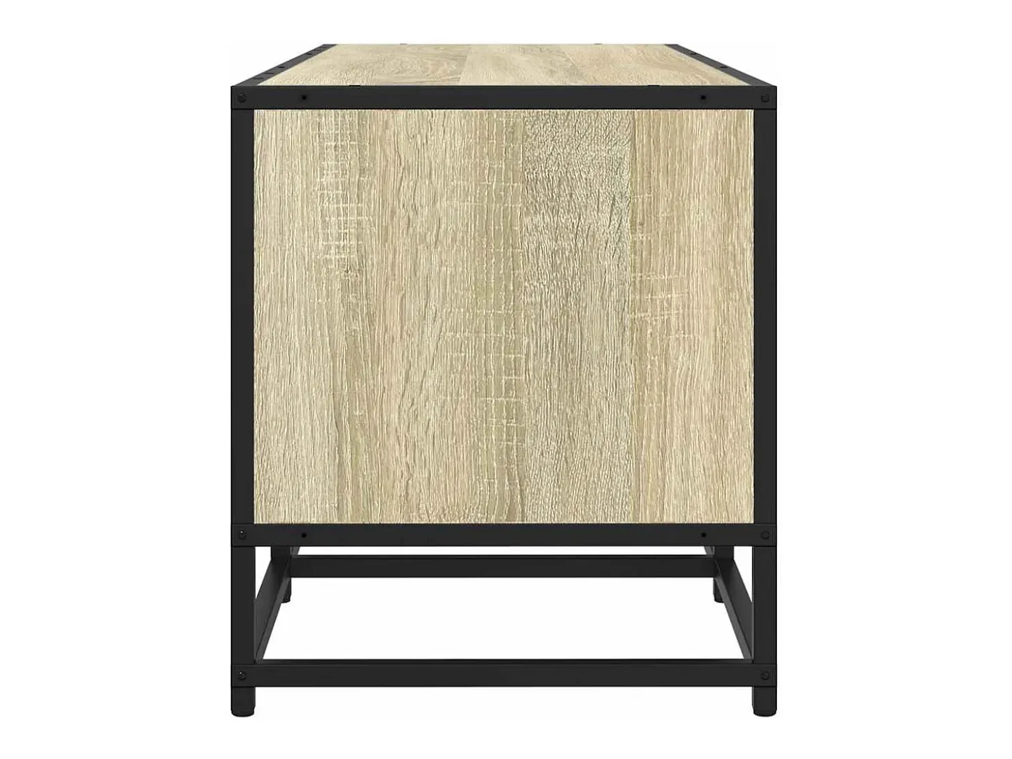 Mueble TV metal y madera ingeniería roble Sonoma 120x35x41 cm