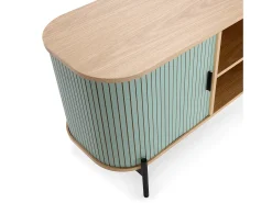 Mueble Tv Mónaco 2 puertas color Azul