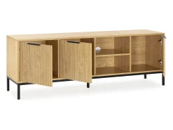 Mueble Tv Mónica 3 puertas color Roble