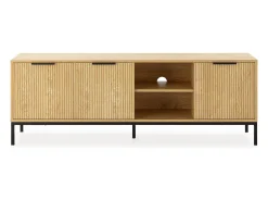 Mueble Tv Mónica 3 puertas color Roble