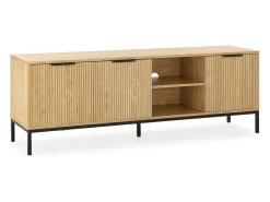 Mueble Tv Mónica 3 puertas color Roble
