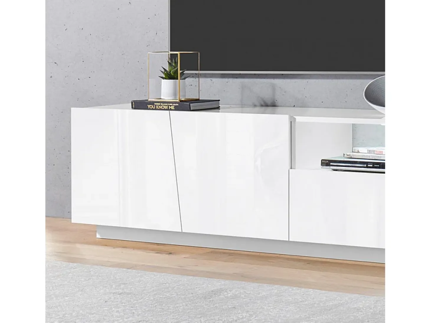 Mueble TV moderno aparador salón 2 puertas y 1 cajón Vega Stay 150cm