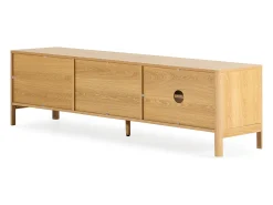 Mueble Tv Nassau 2 puertas efecto Roble/Verde