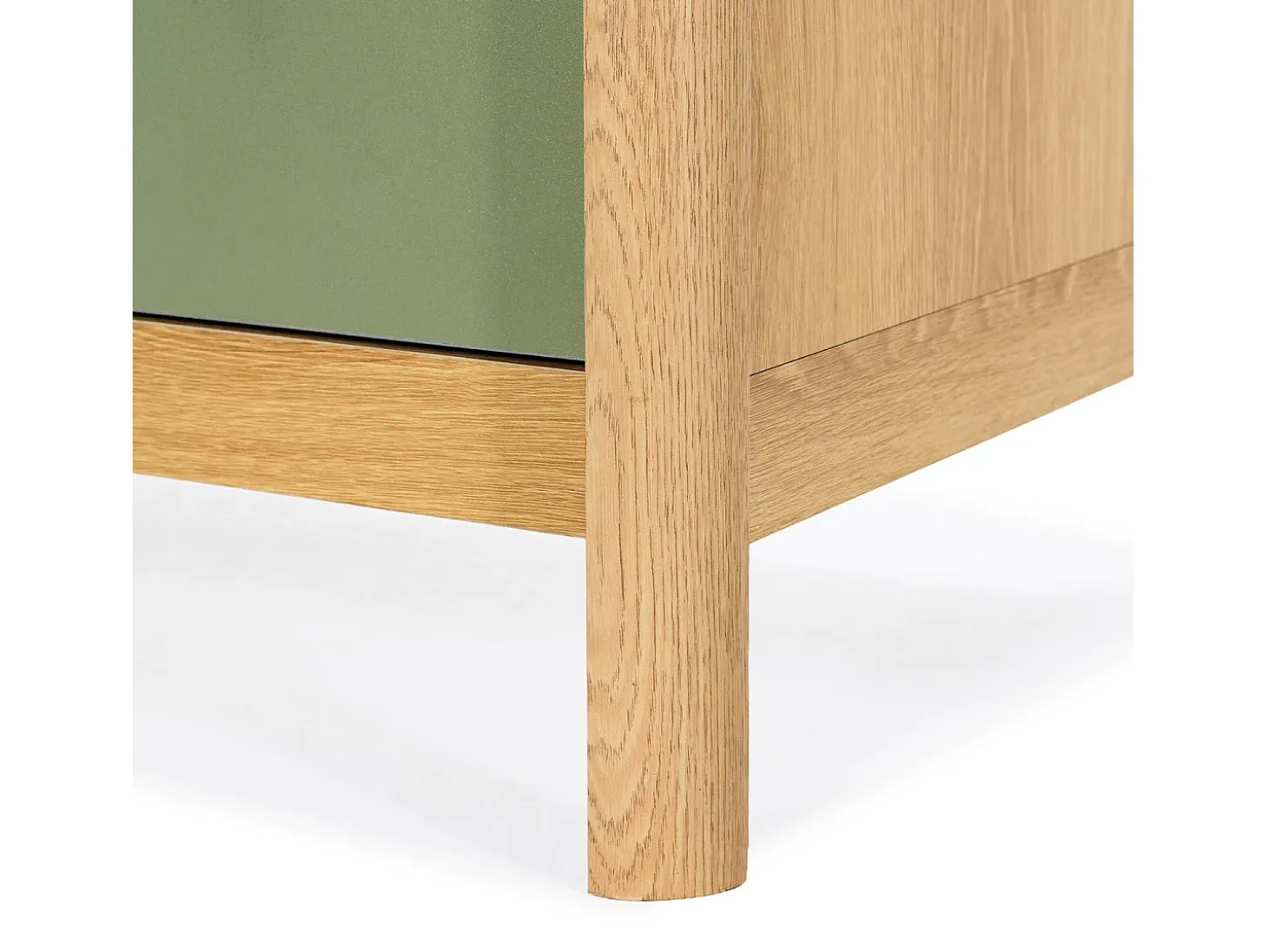 Mueble Tv Nassau 2 puertas efecto Roble/Verde