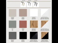 Mueble TV: Negro mate, patas negras, 170 x 52 x 32 cm