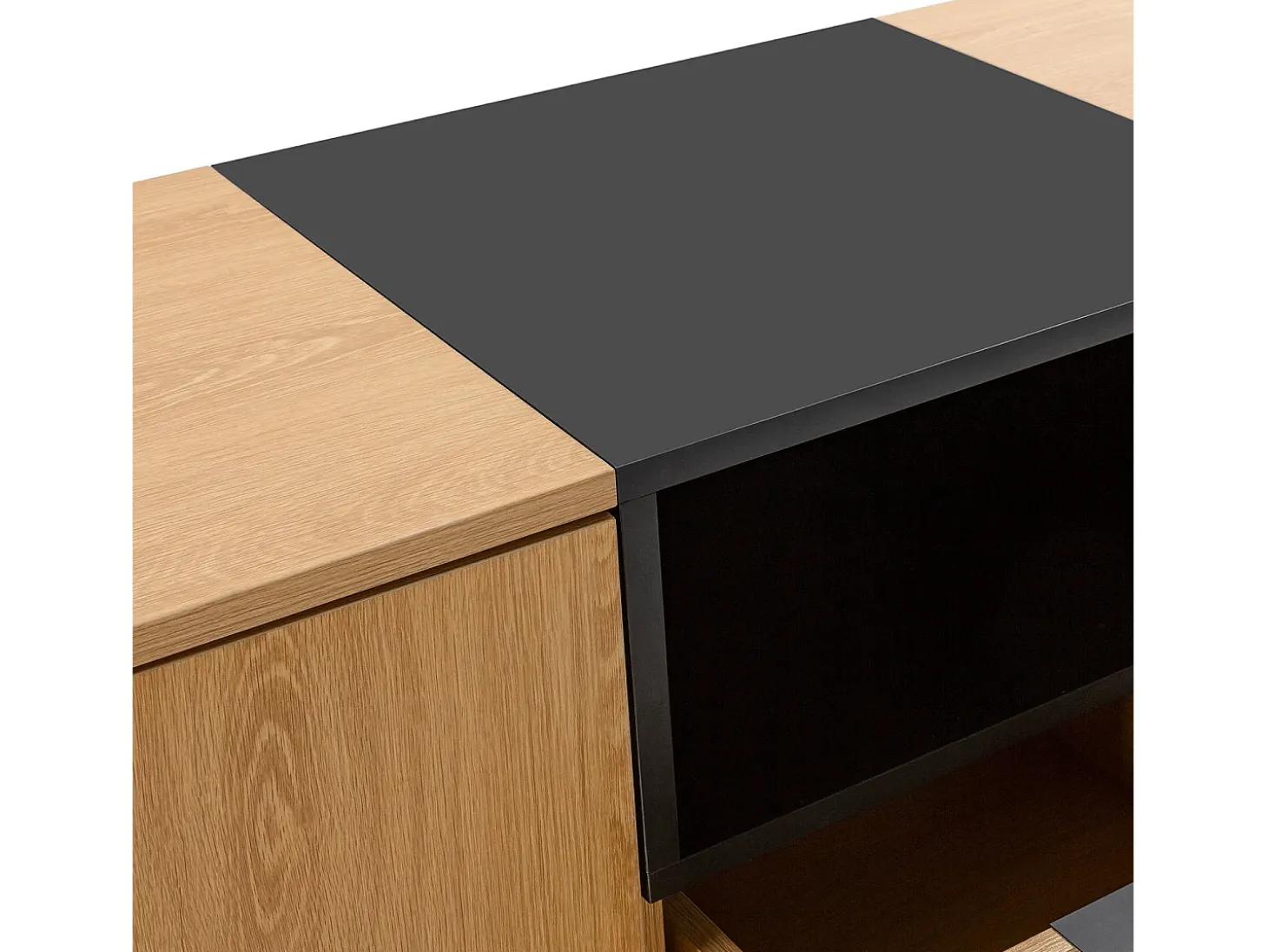 Mueble Tv Nieve 2 puertas 1 cajón Roble