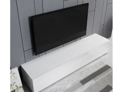 Mueble TV para Salón comedor en Blanco 180x40x30cm Aitana M2
