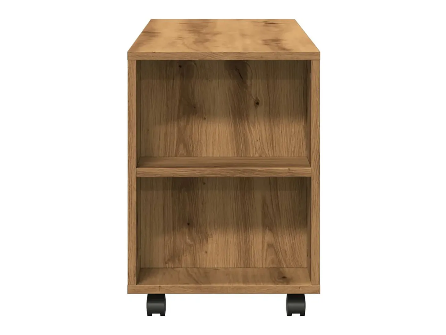 Mueble TV ruedas madera ingeniería roble artisan 102x34,5x43cm