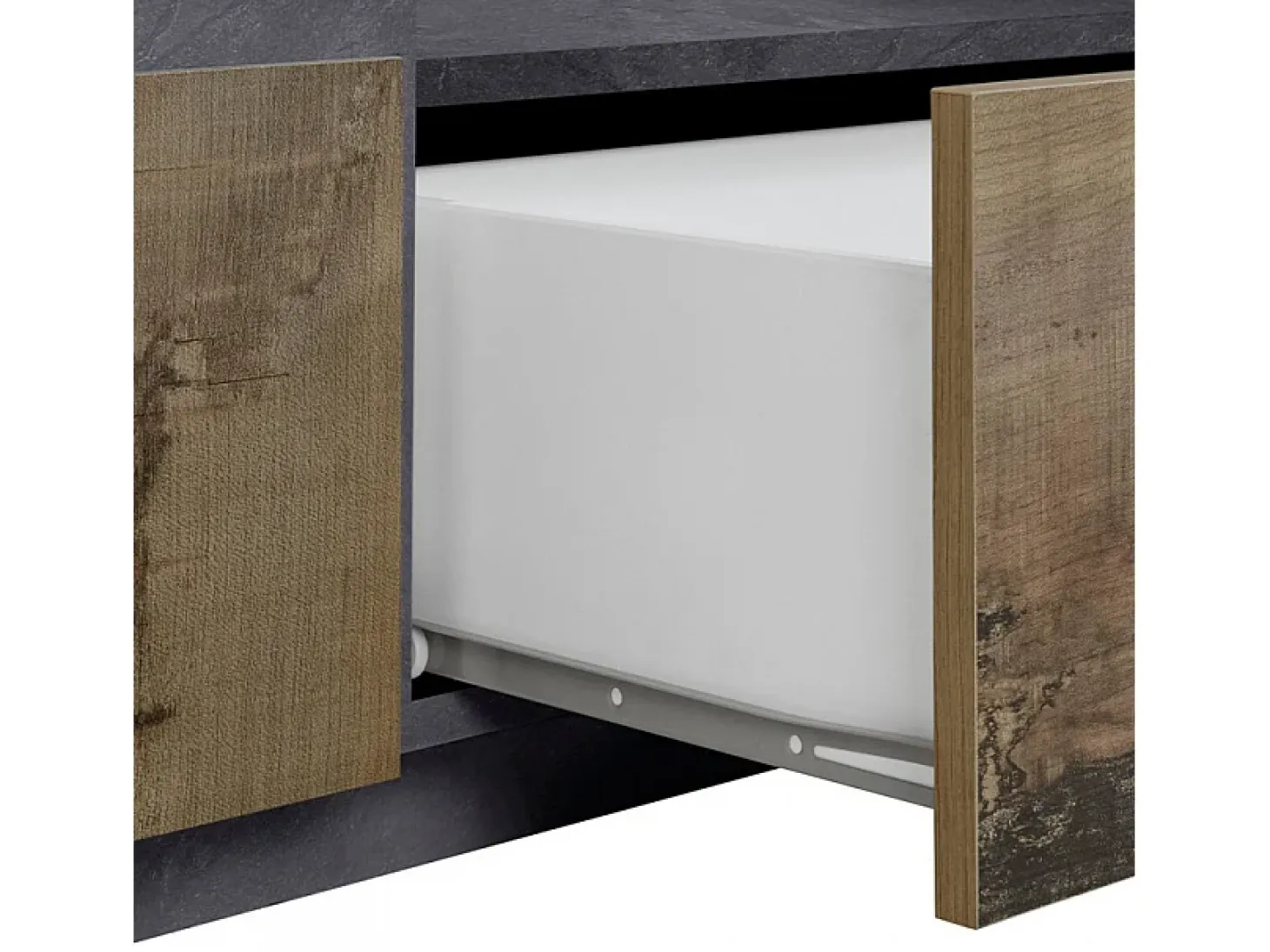 Mueble TV salón cocina 260x43cm diseño moderno More Report