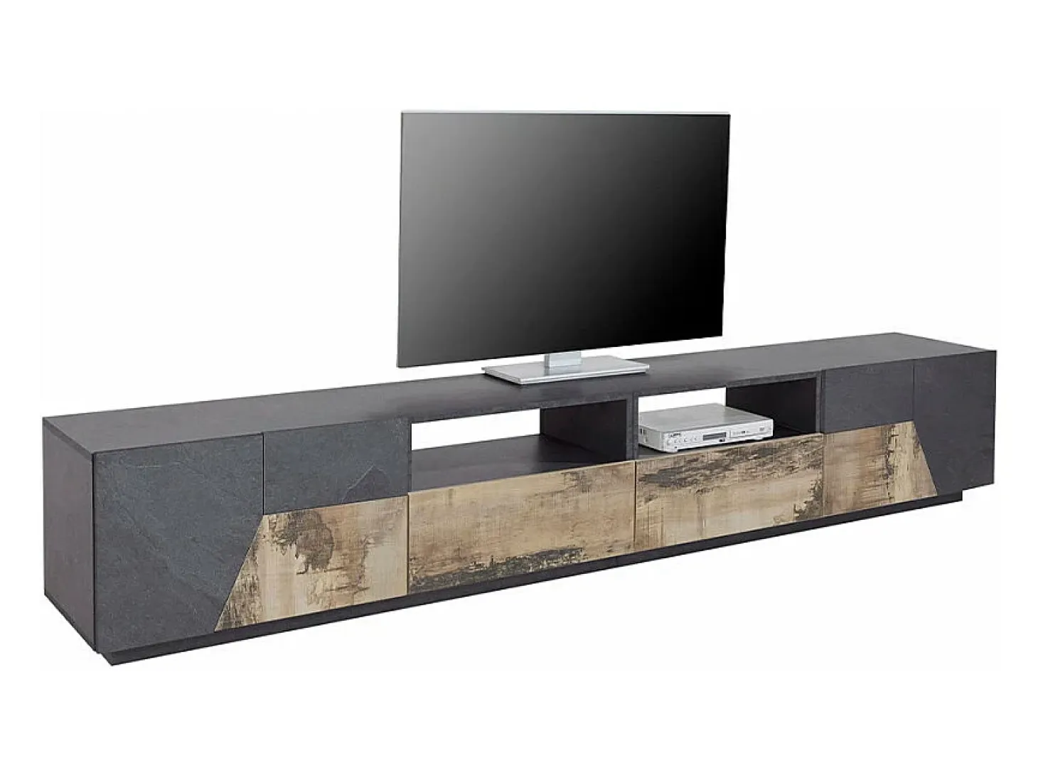 Mueble TV salón cocina 260x43cm diseño moderno More Report