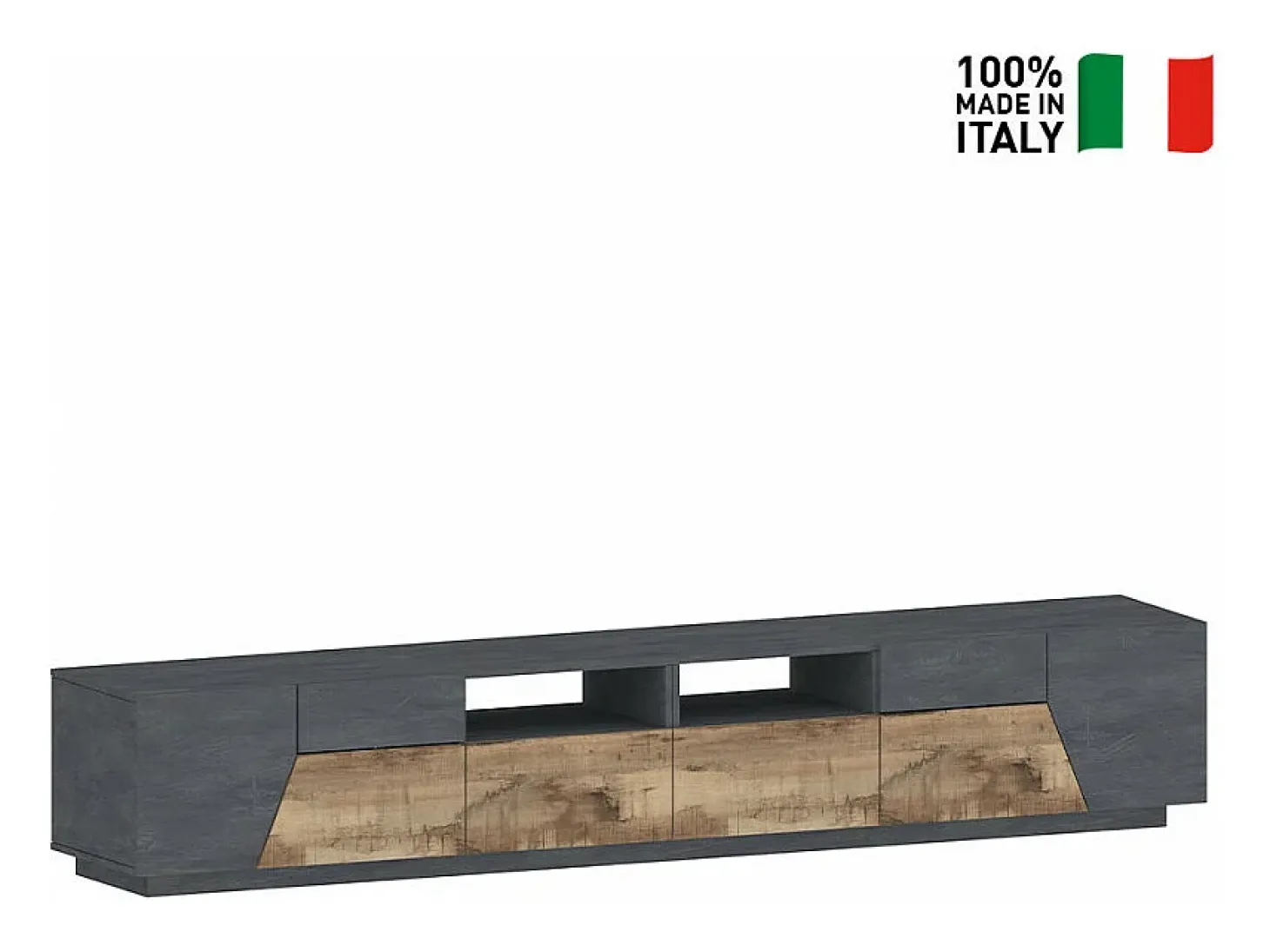 Mueble TV salón cocina 260x43cm diseño moderno More Report