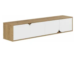 Mueble Tv Spark 180 cm Roble - Blanco
