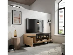 Mueble TV, Televisión, 150x35x57cm, Para TV hasta 65