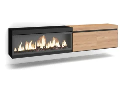 Mueble TV, Televisión, 208x35x45cm, Para TV hasta 80