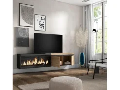 Mueble TV, Televisión, 208x35x45cm, Para TV hasta 80