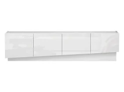 Mueble TV Vela con 4 puertas en color blanco brillo 180x35x45,4 cm