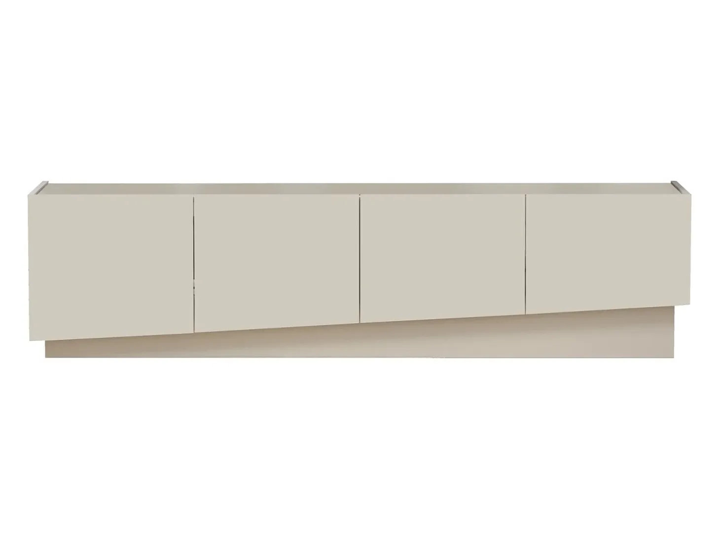 Mueble TV Vela con 4 puertas color cachemira 180x35x45,4 cm