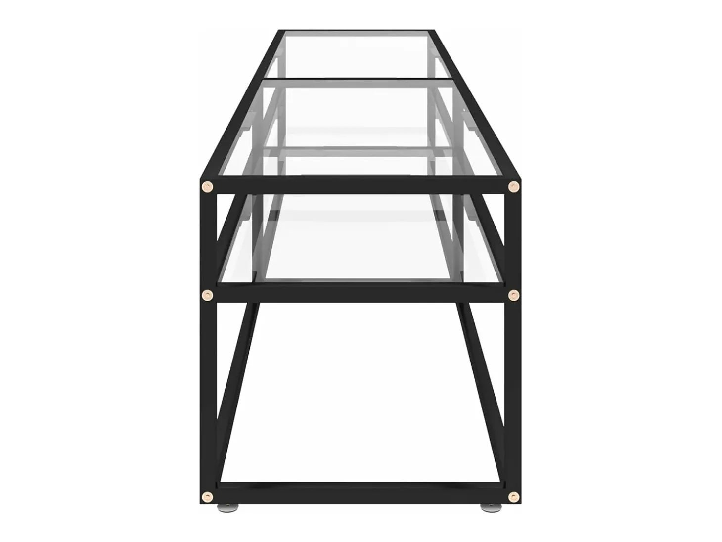 Mueble TV vidrio templado transparente 180x40x40,5 cm YOE14532
