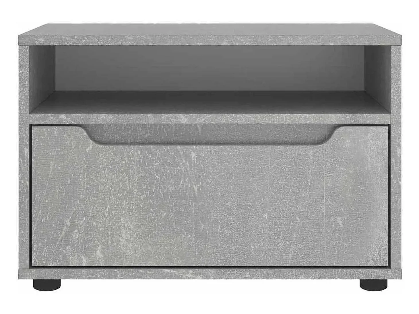 Mueble TV VISNES gris hormigón 60x40x38 cm madera ingeniería