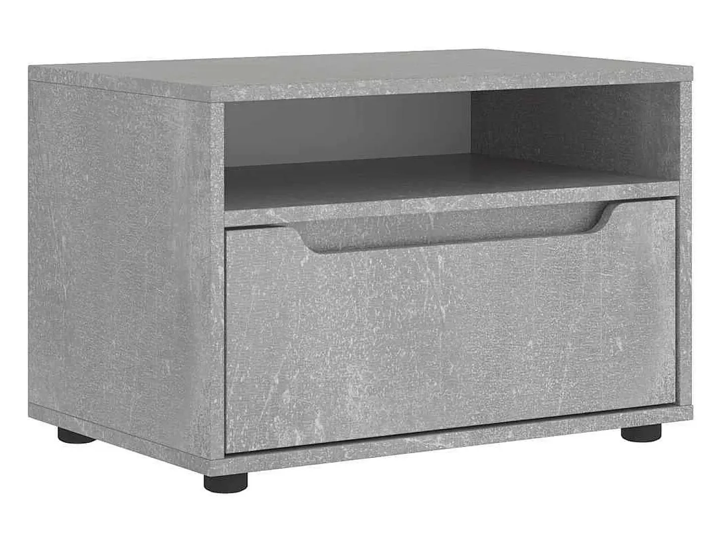 Mueble TV VISNES gris hormigón 60x40x38 cm madera ingeniería