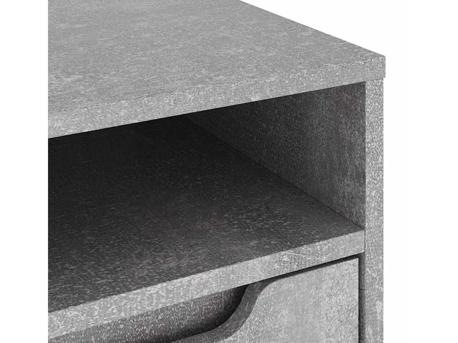 Mueble TV VISNES gris hormigón 60x40x38 cm madera ingeniería