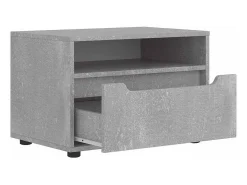 Mueble TV VISNES gris hormigón 60x40x38 cm madera ingeniería