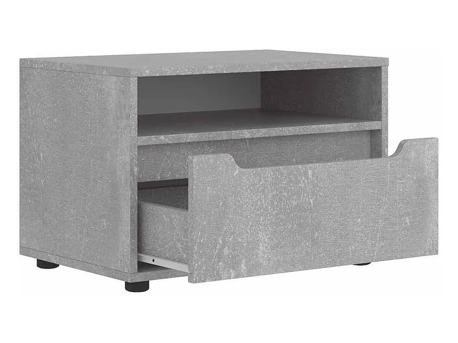 Mueble TV VISNES gris hormigón 60x40x38 cm madera ingeniería